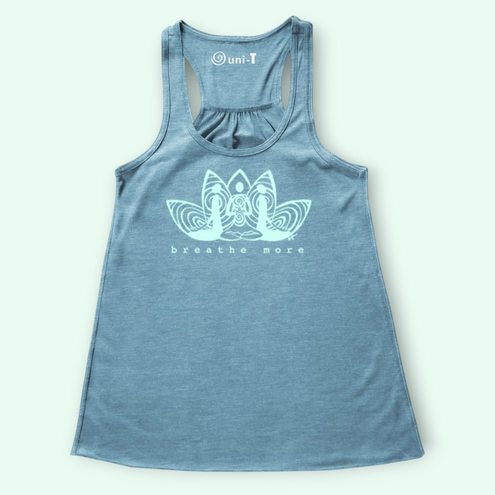 Women's Summer Tank Top - Loose Fit Square Neck Sleeveless Top With Pleats & Curved Hem - View #11