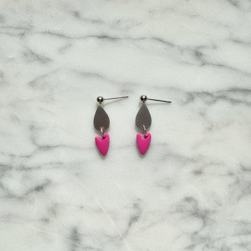 Valentines Earrings- Clay Earrings