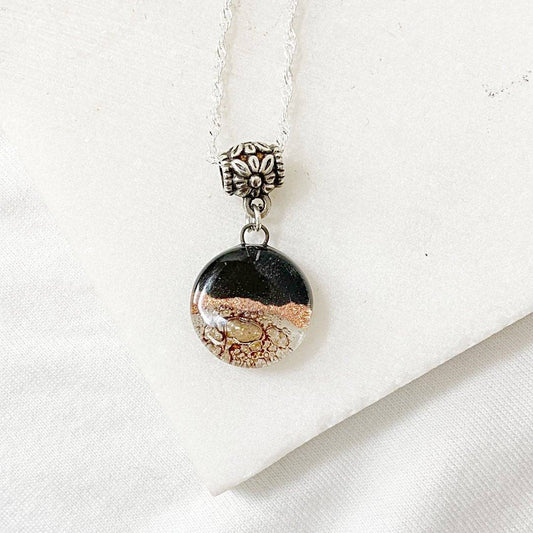 Recycled Fused Glass Earrings & Necklace Set Carolina Portillo