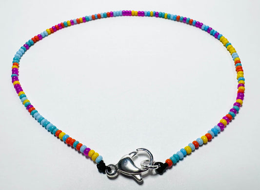 Summer Vibe Beaded Anklet/ Colorful Ankle*