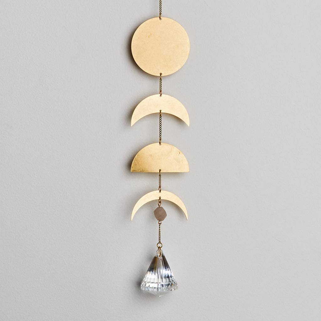 Moon Phase Suncatcher - Delightful Sunlight Rainbows