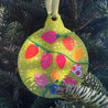 Mixed Media Wooden Holiday Ornaments - Christmas lights Virginia Fitzgerald