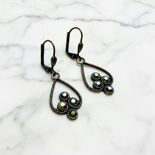 Vintage Inspired Crystal Earrings