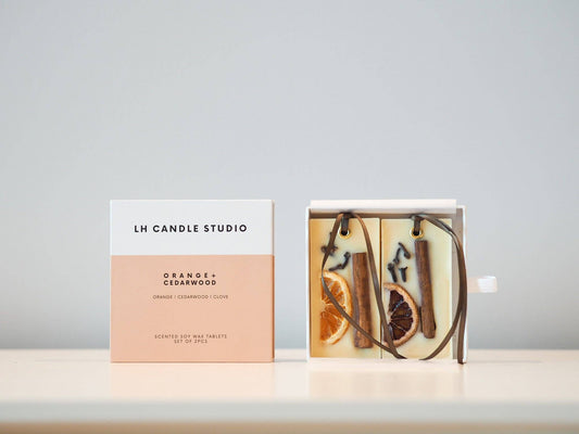 Closet wax bar freshener - Orange cedarwood