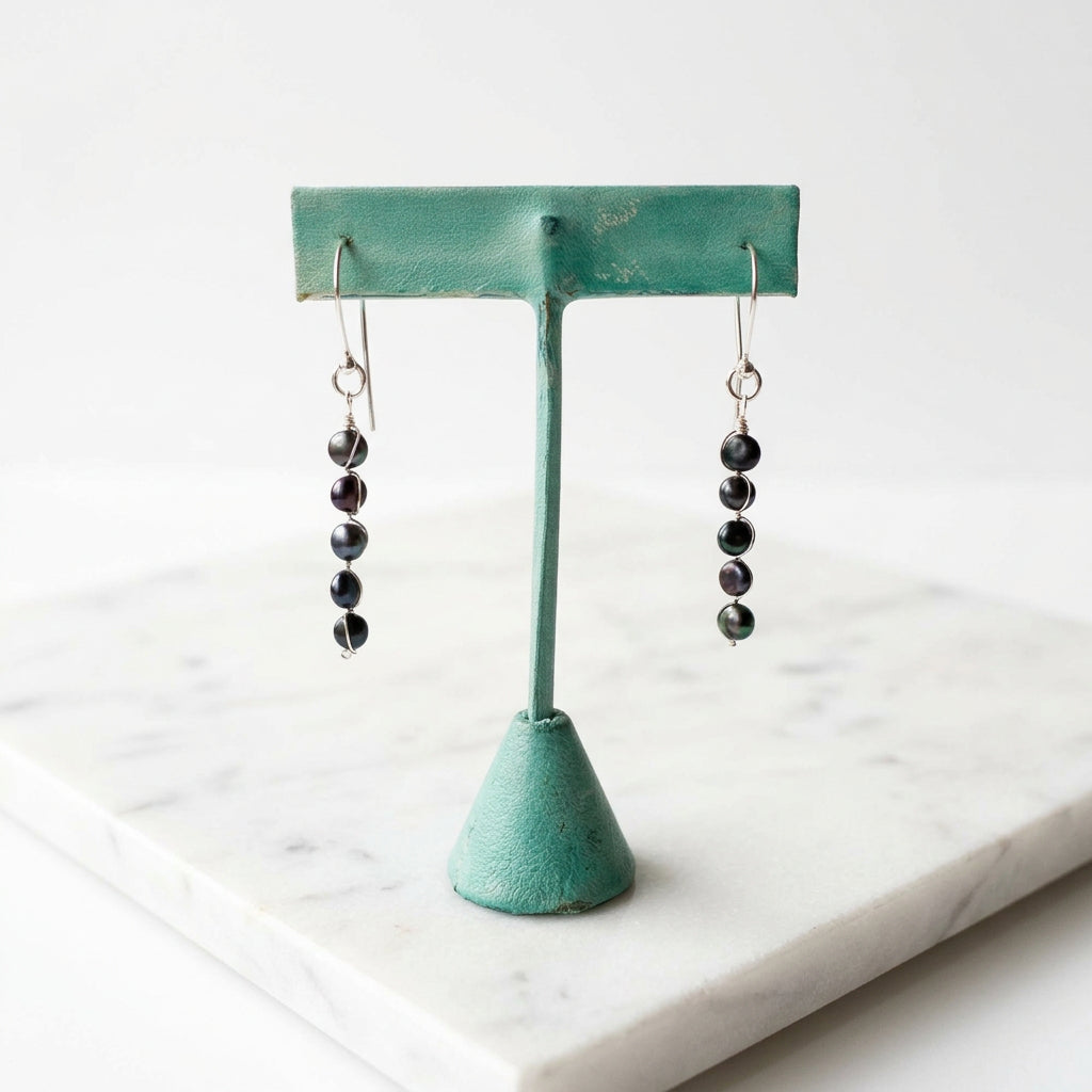 Peacock Pearl Earrings