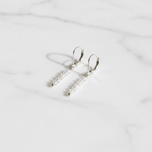 UNI-T-Glitter Stixx Gemstone Earrings, Glitter Stix, Gemstone Sparkle Bar Earrings