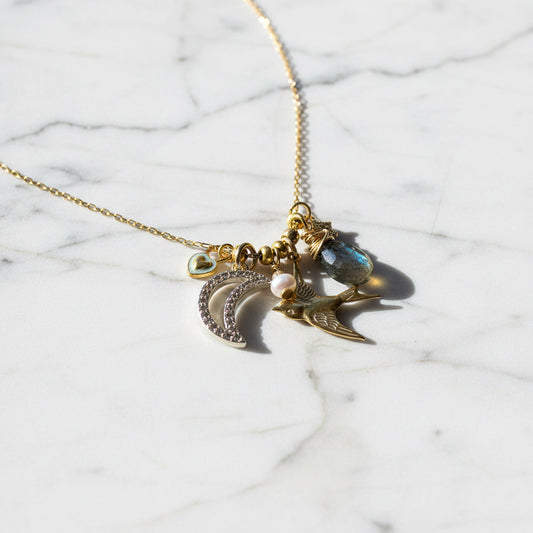Bird Charm Necklace* Janine Design