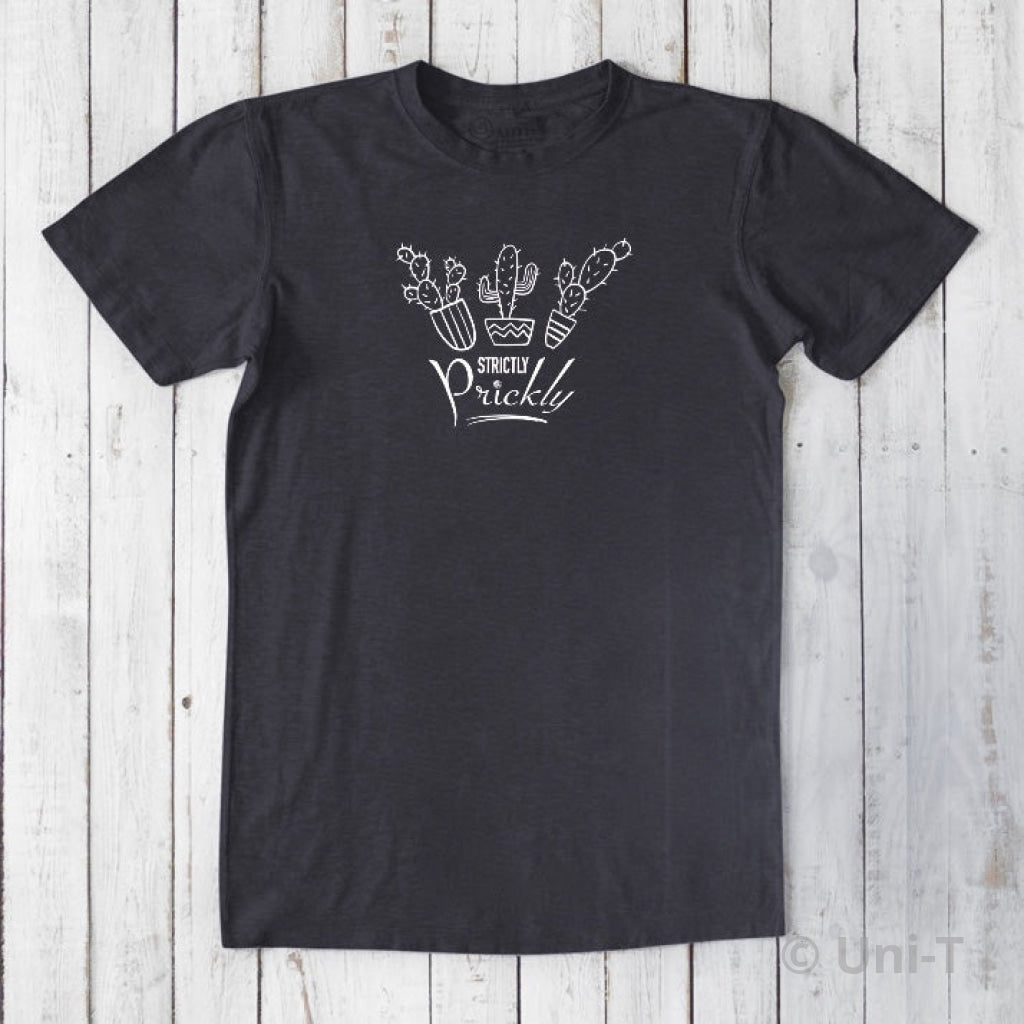 Cactus T-Shirt For Men - Strictly Prickly Black / Xs Mss