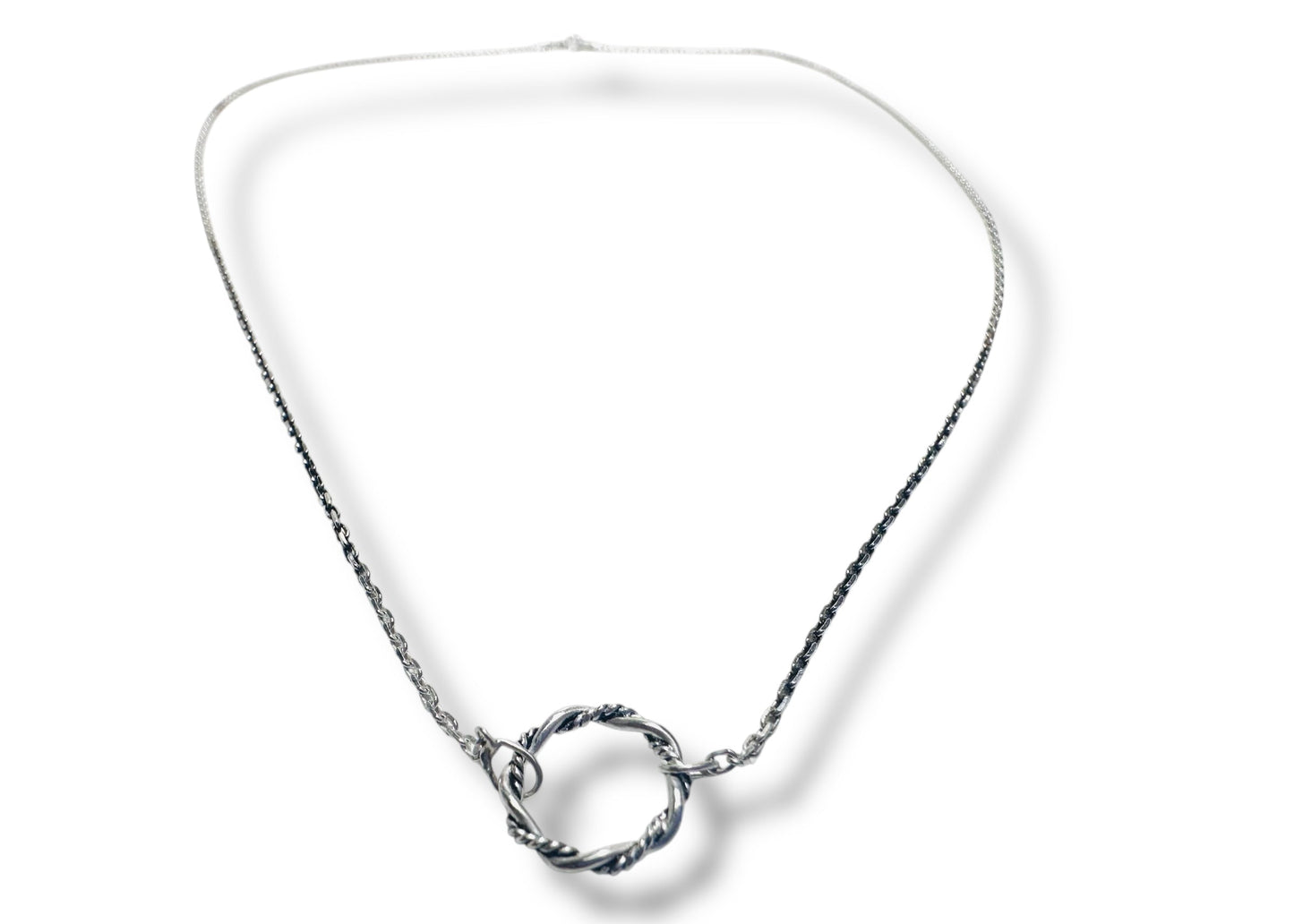 Silver Circle Necklace jewelry