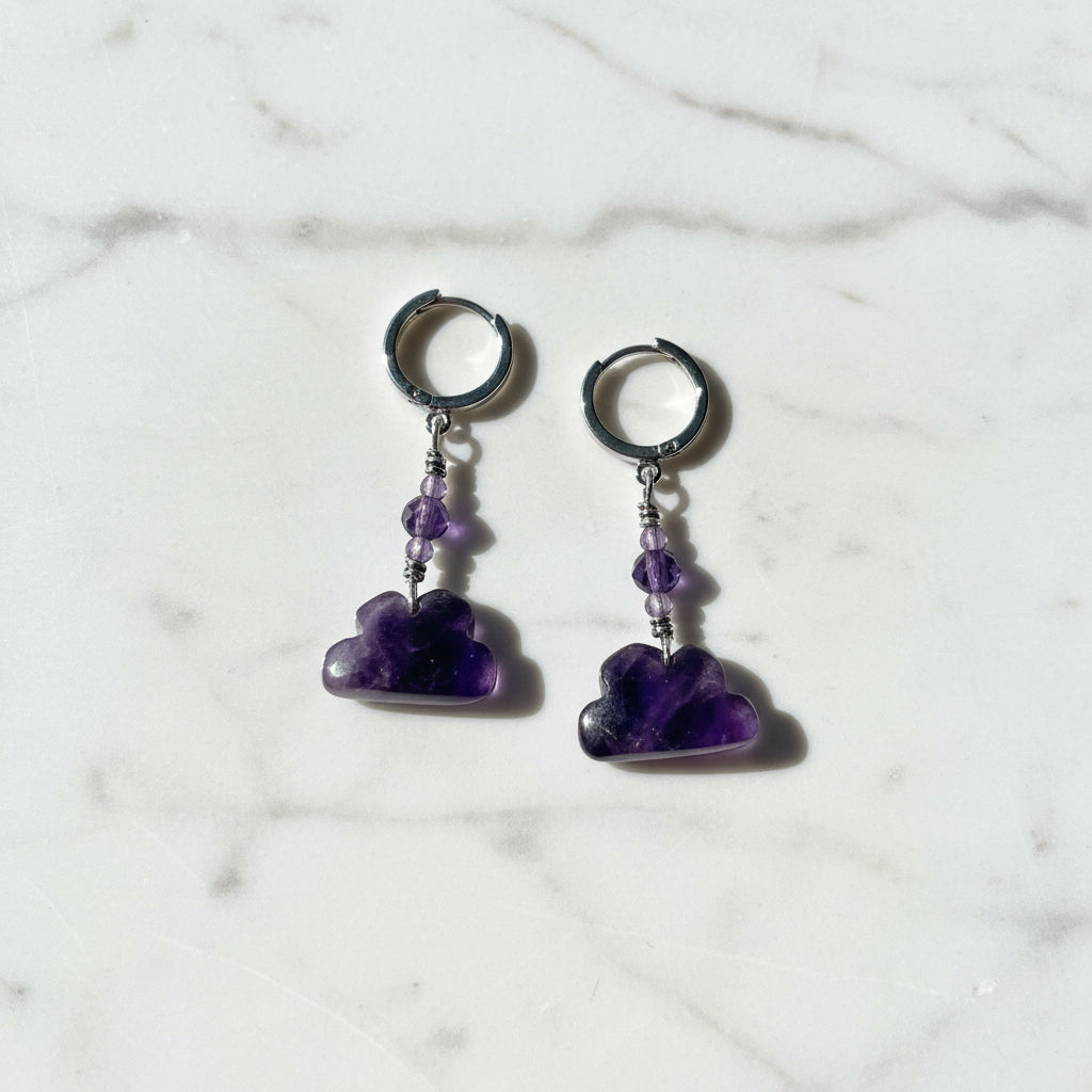 Cloud Earrings/Amethyst Cloud Earrings* Janine Gerade