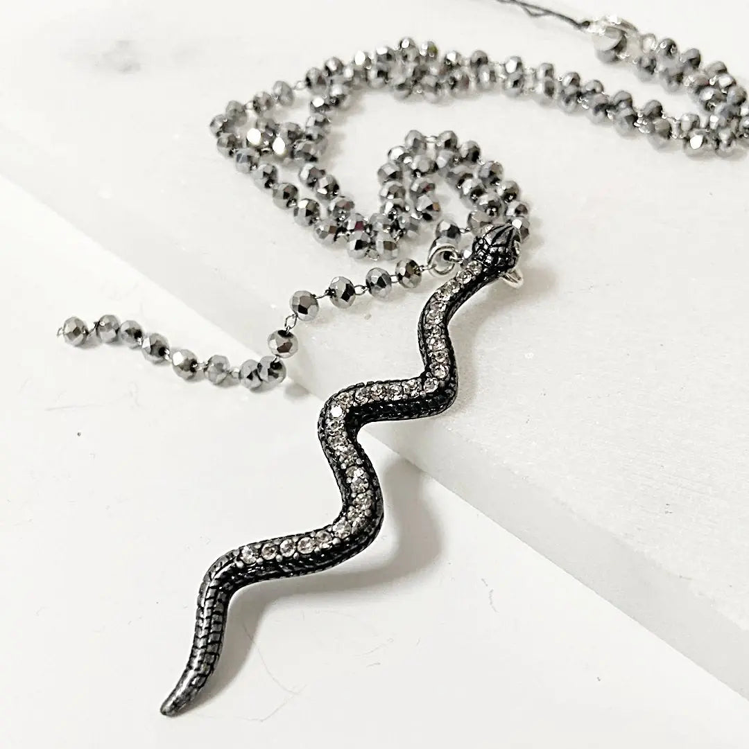 Cubic Zirconia Snake Necklace Regina McGearty