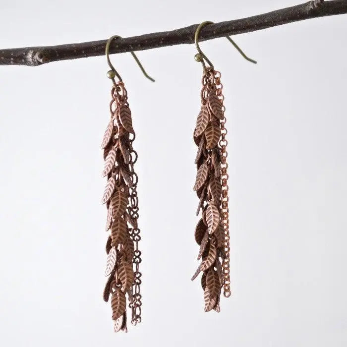 Droopy Leafy Earrings - Uni-T