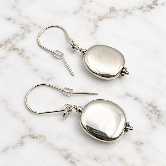 Vintage Silver Coin Earrings