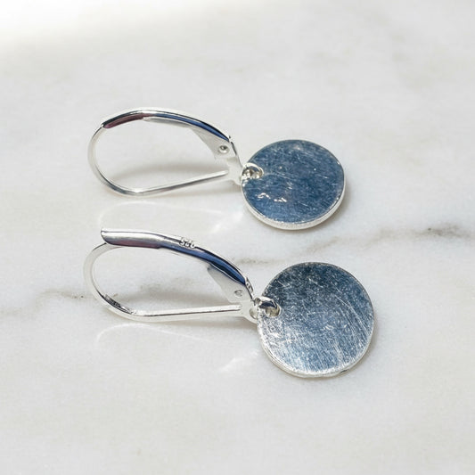 Silver moon earrings for jewelry