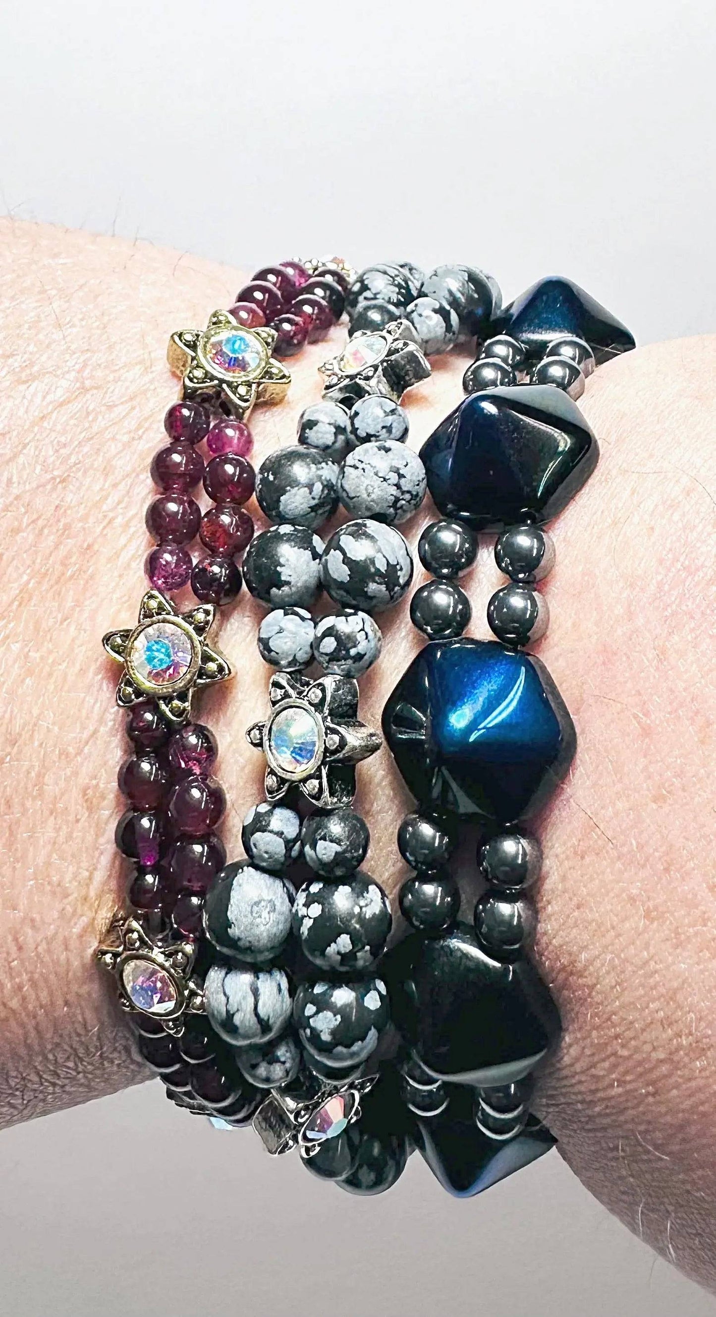 Garnet Stretch Bracelet * Janine Gerade