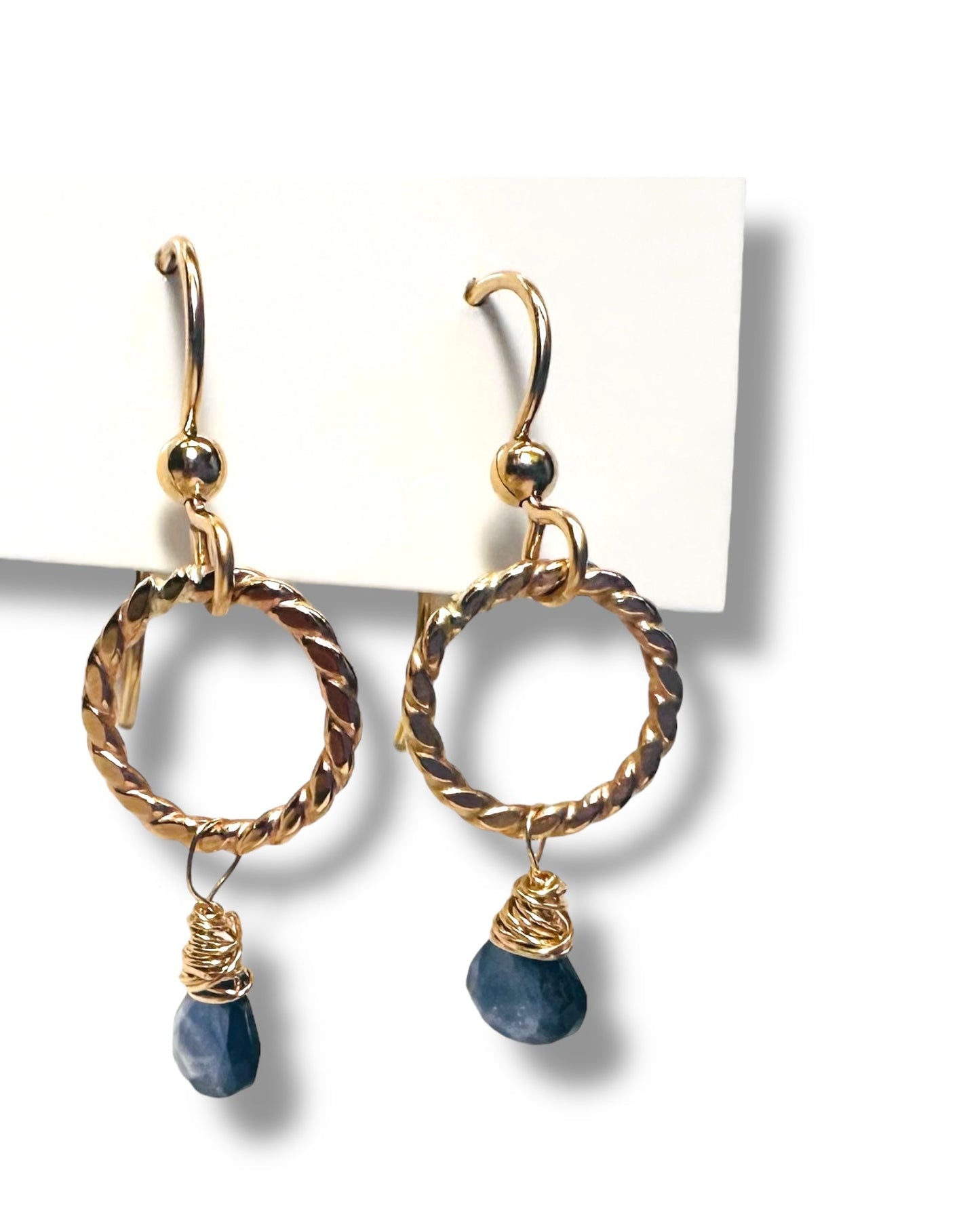 Kyanite Twist Earrings/ Kyanite Drop Earrings*