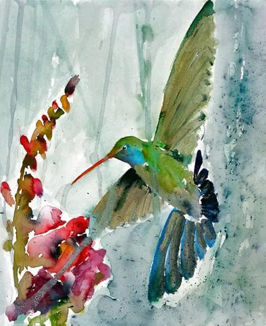 Kolibri and the Snap Dragon - Giclee Print - Uni-T