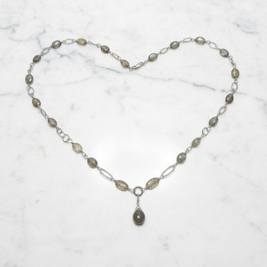 Labradorite Link Chain Necklace