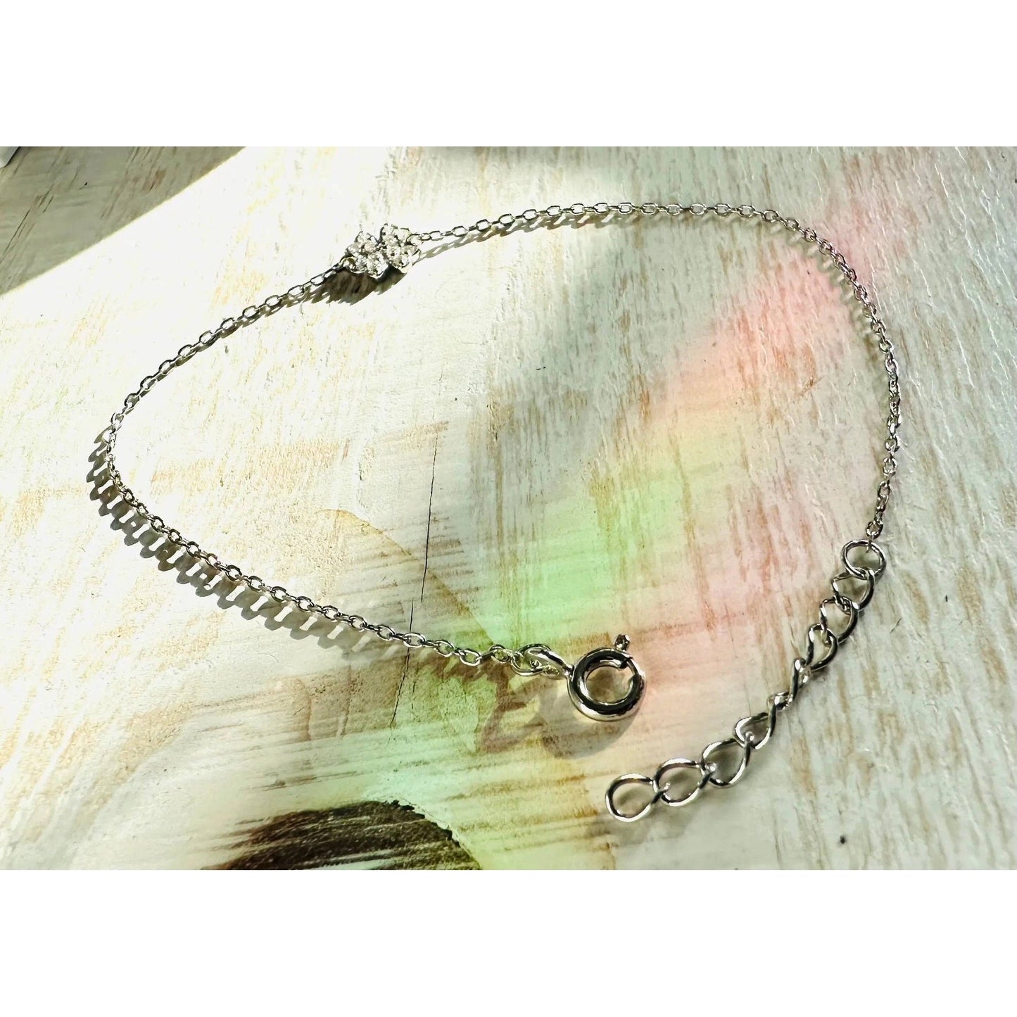 Lucky Clover Silver Chain Bracelet* Janine Gerade