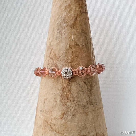 Millennium Pink String Braided Adjustable Bracelet - Uni-T