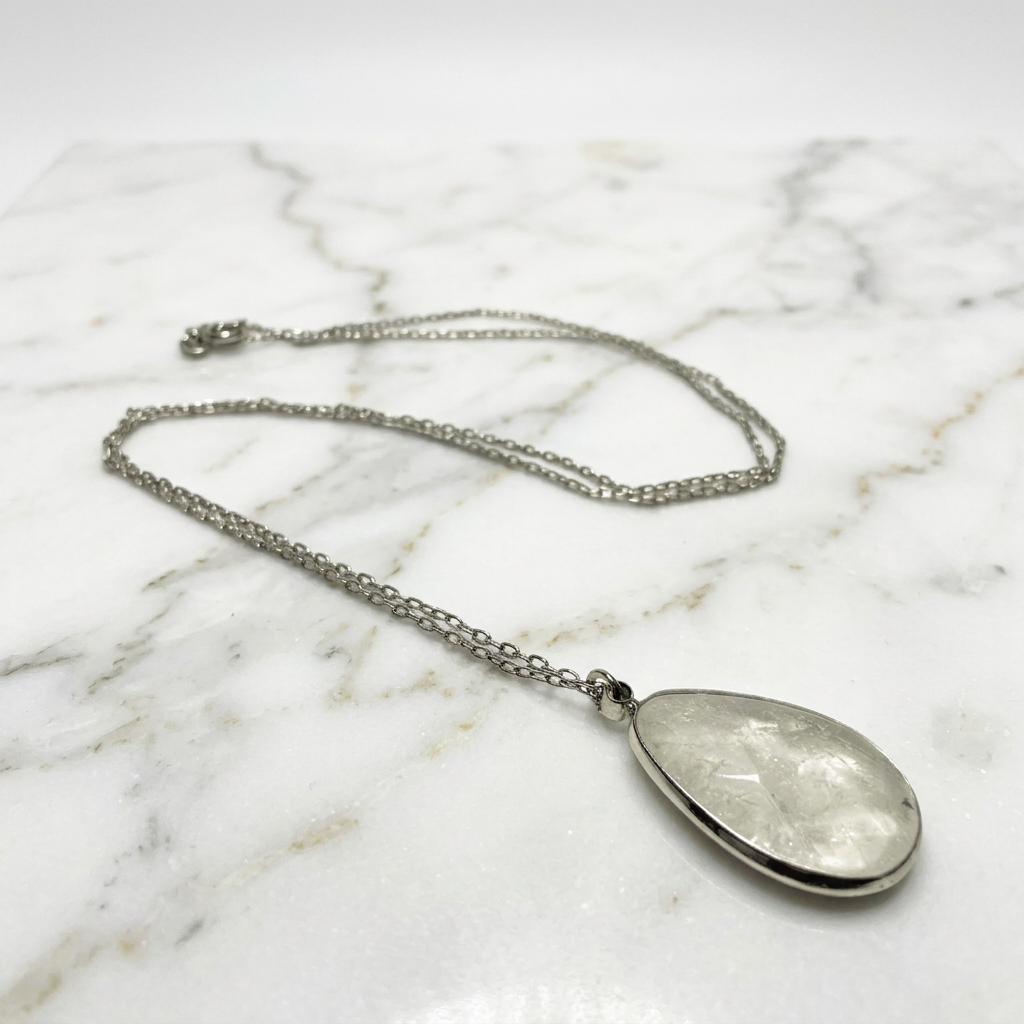 Moonstone Teardrop Necklace