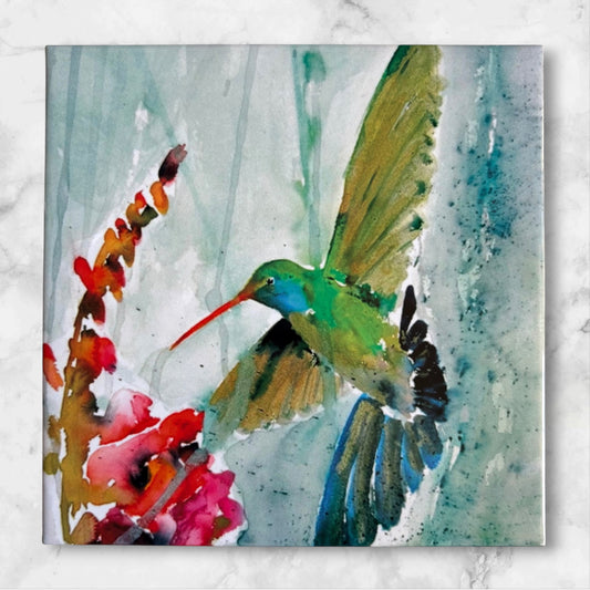 Hummingbird Trivet - 6"X6"
