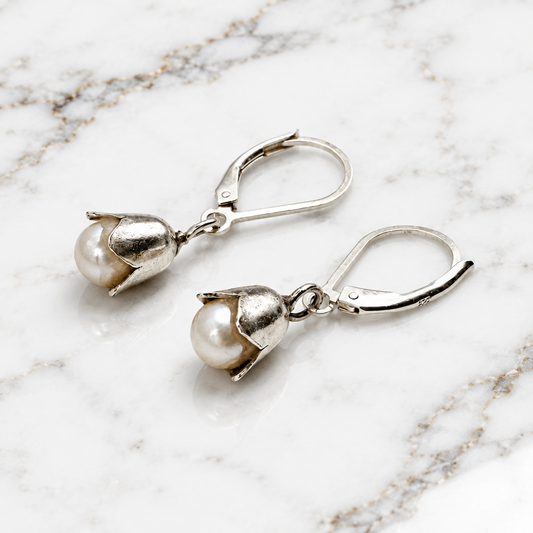 Pearl Bell Earrings