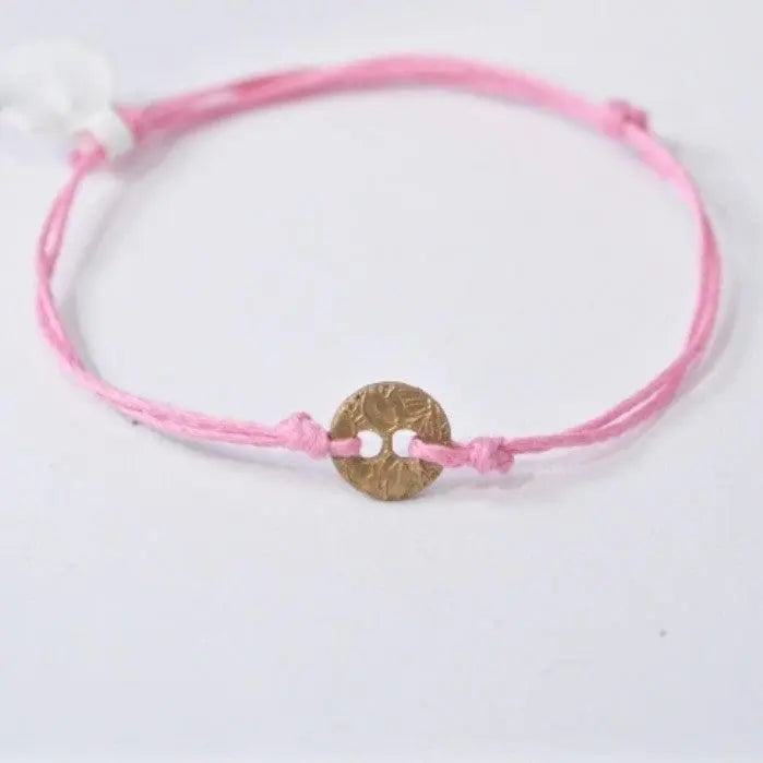 Precious Metal Clay Silver or Bronze Button Slip Knot Bracelets - Uni-T