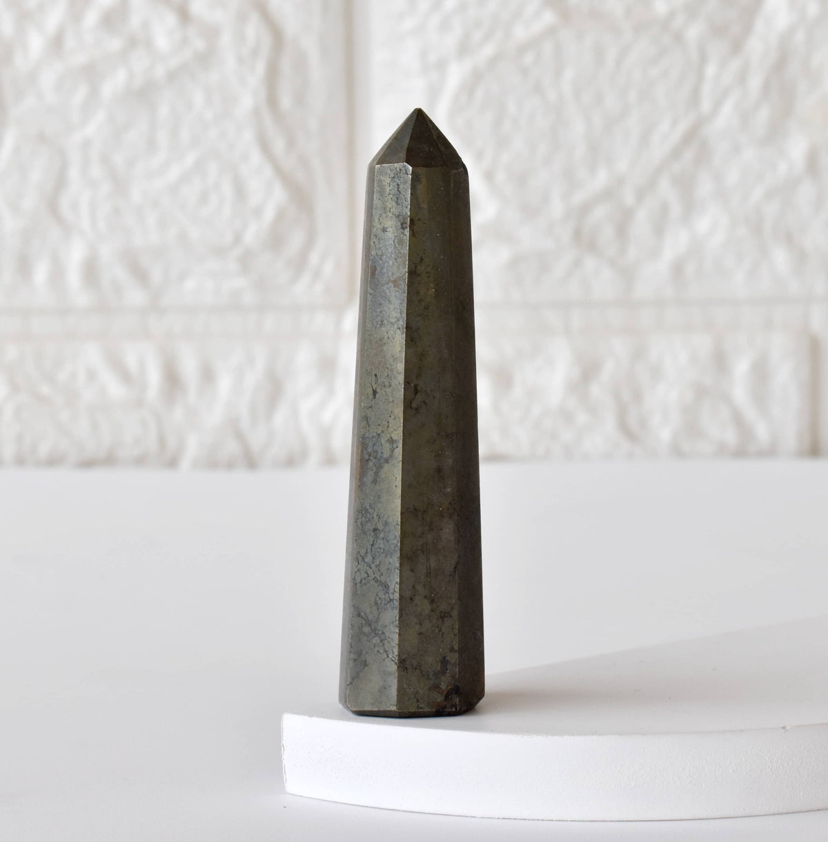Pyrite Obelisk | Crystal Tower | Reiki Gemstone Crystal