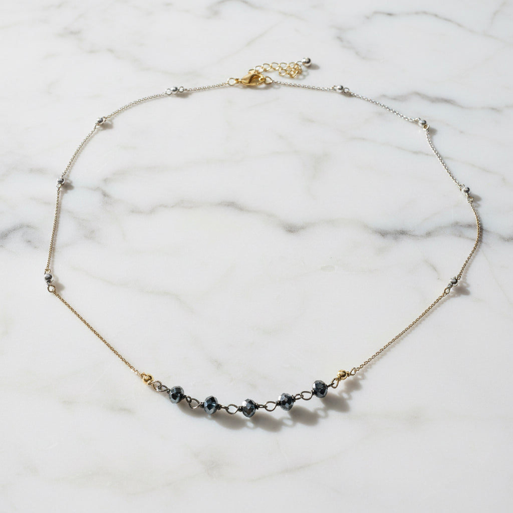 Gold and Silver Dainty Chain Necklace*