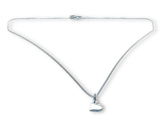Silver Heart Minimalist Necklace***