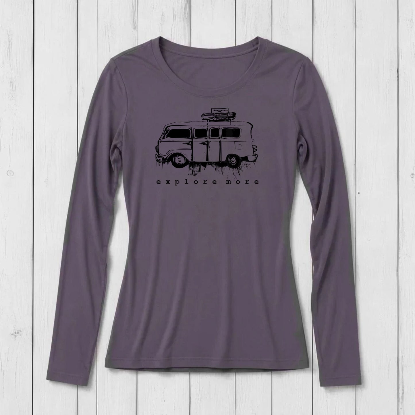 "Explore More" Long Sleeve T-Shirt for Women