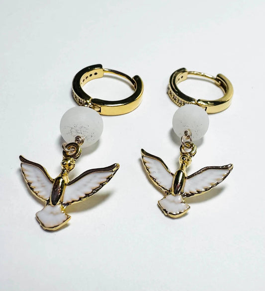 White Bird Earrings* Janine Gerade