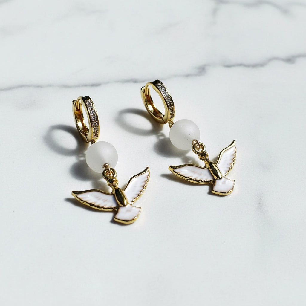 White Bird Earrings* Janine Gerade