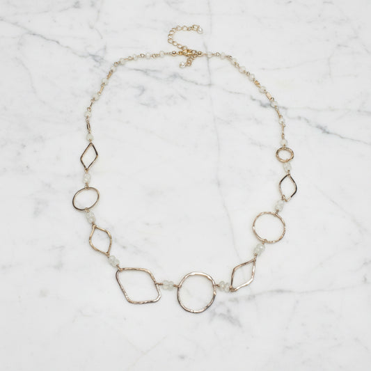 Gold Fill and and Moonstone Necklace