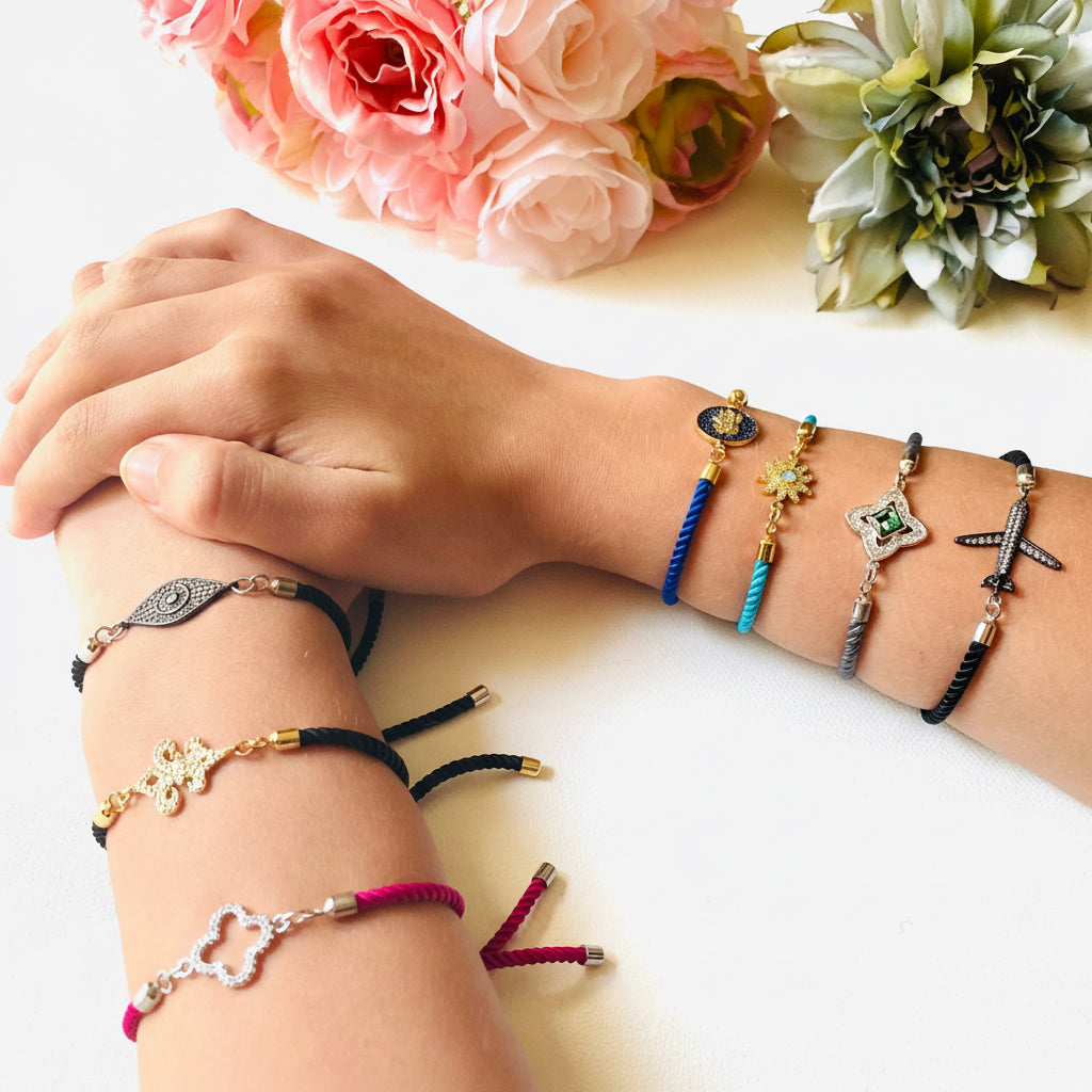 Colorful charm bracelets for women