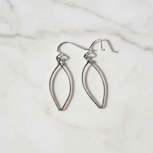 Silver Marquise Earrings jewelry