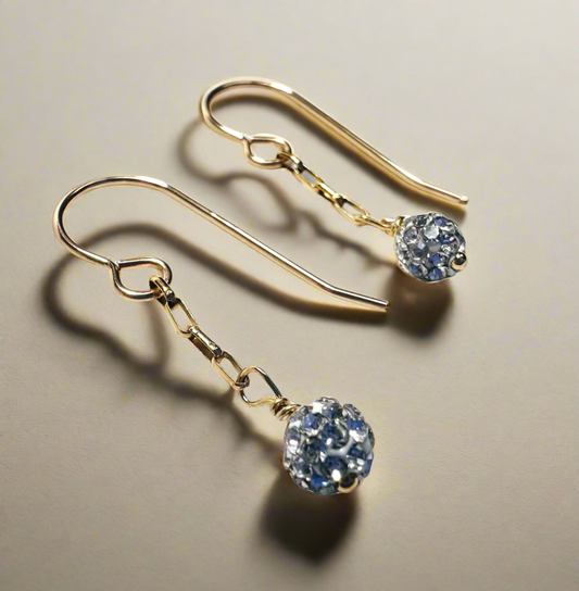 Crystal Dangle Earrings***