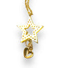 Multicolor Crystal Star Necklace, Pave Star Necklace, Gold Star Necklace-Uni-T Janine Design