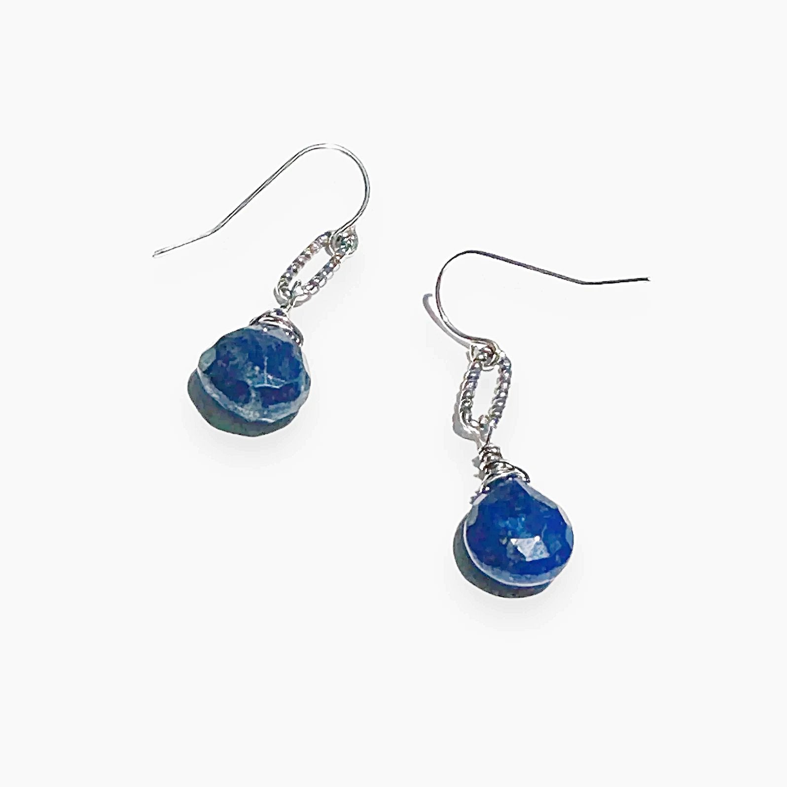Lapis Lazuli Earrings, Silver Gemstones Earrings, Uni-T Janine Gerade