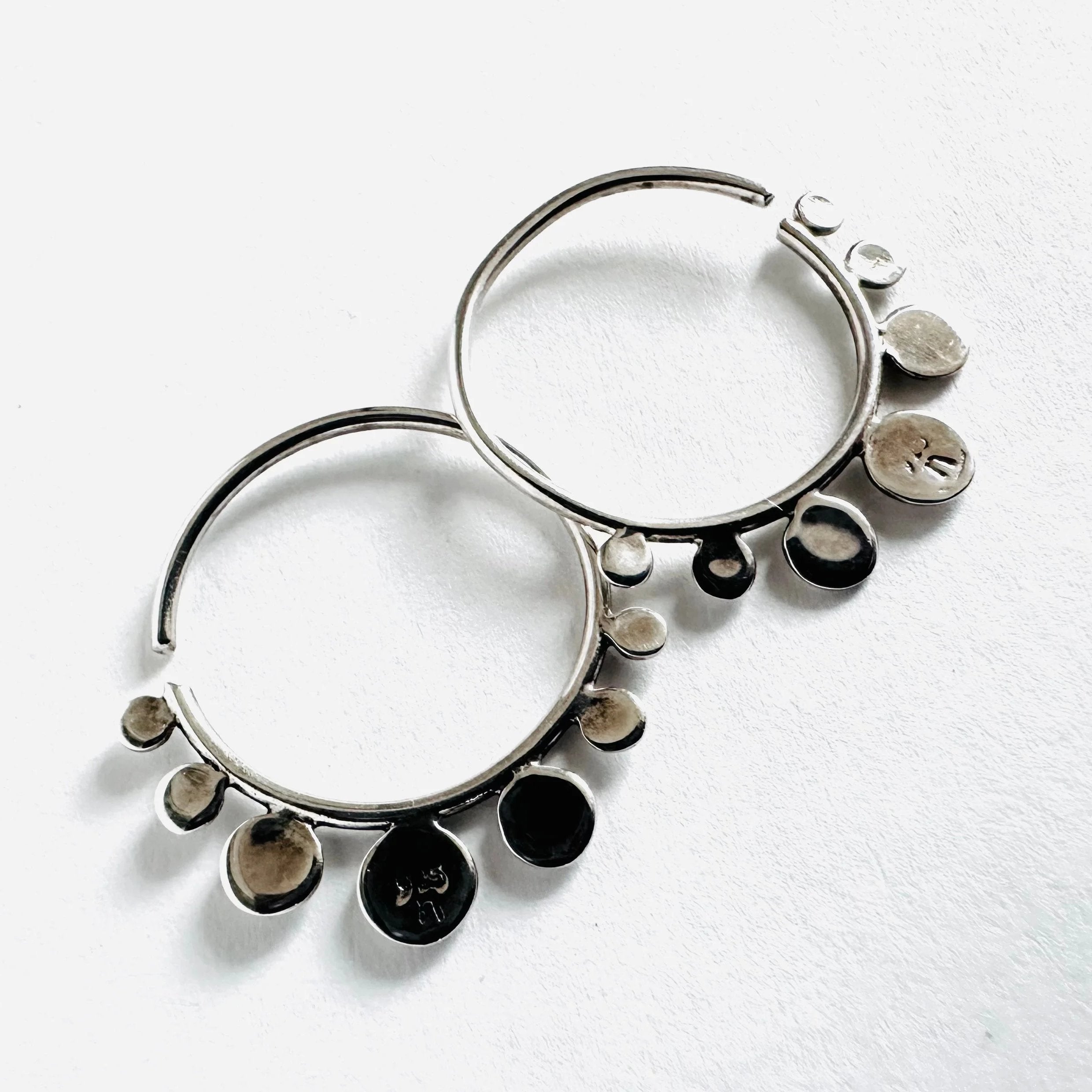 Silver Hoop Circles-Uni-T Janine Design