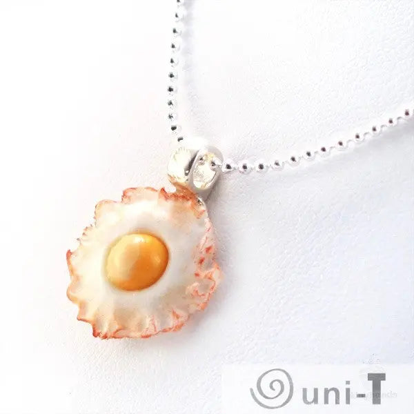 Bacon Scented Fried Egg Necklace THJ