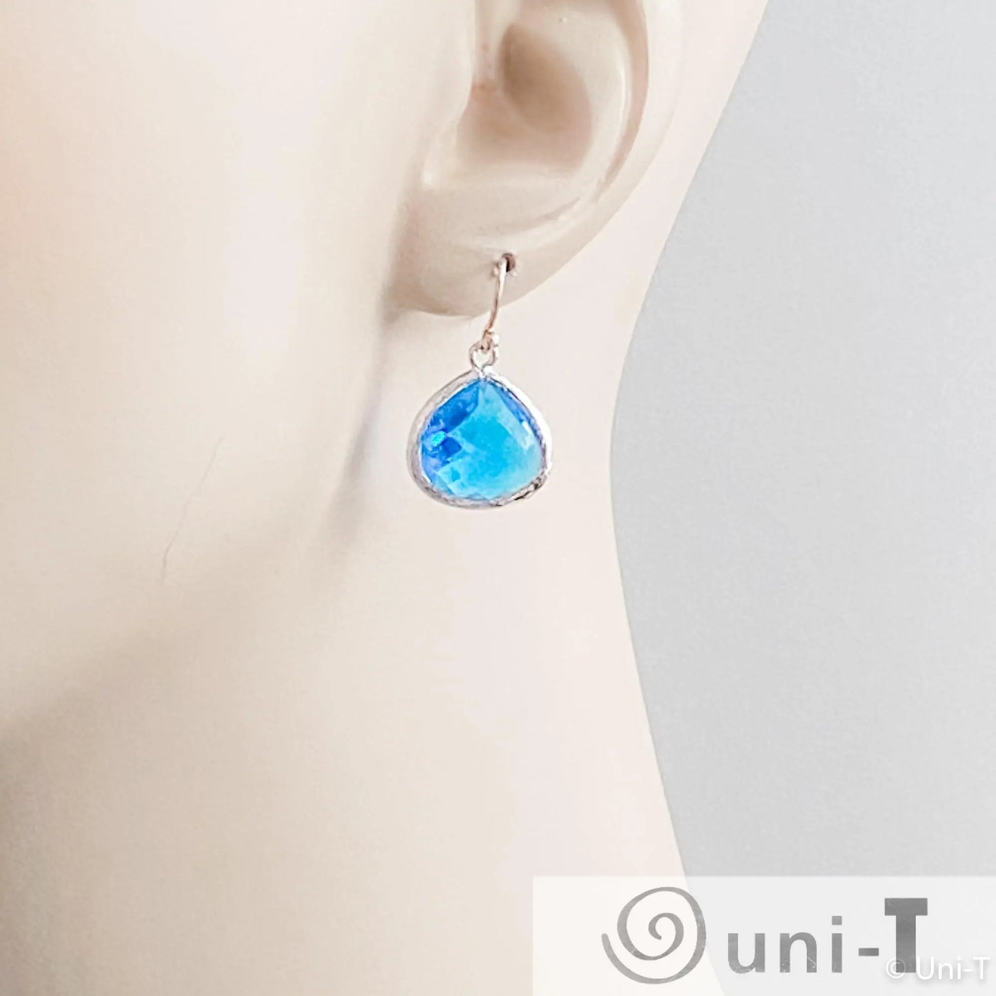 Blue Gem Drop Earrings Lisa Trachtman