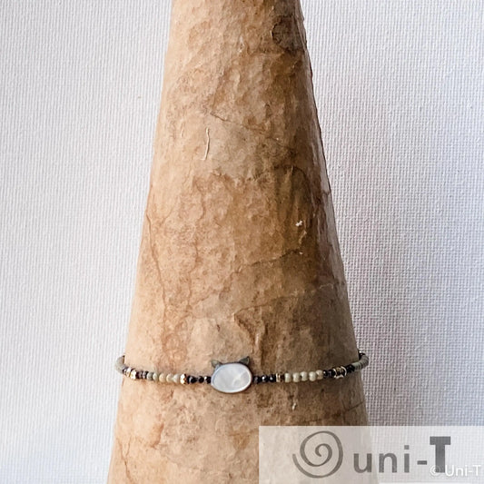 Cat Face Charms with Seed Beads Bracelets Janine Gerade