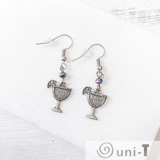 Cocktail Charm with Glass Beads Earrings Shana Cohen
