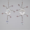 Flower Earrings - White Uni-T