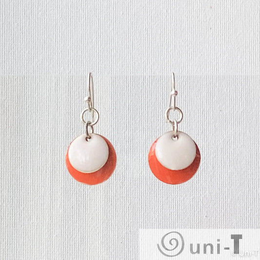 Enamel Disc Earrings Lisa Trachtman