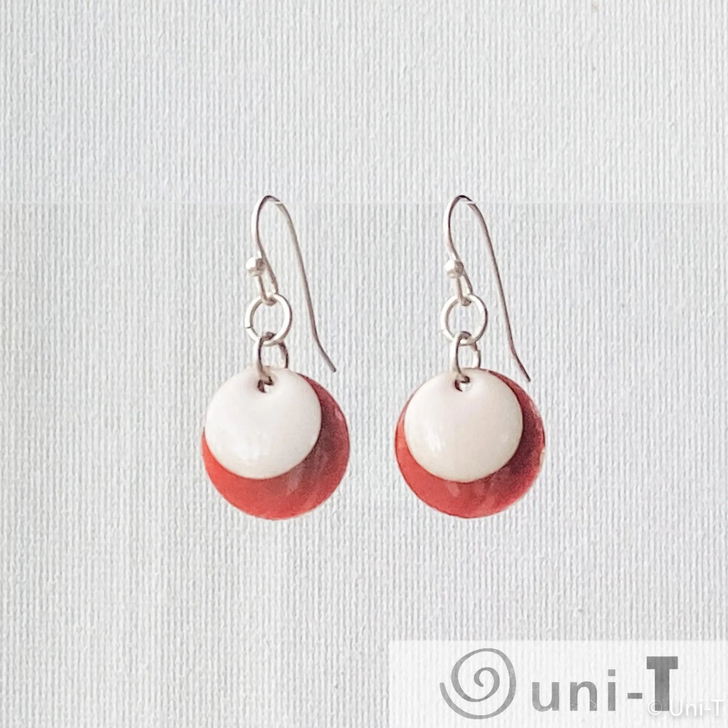 Enamel Disc Earrings Lisa Trachtman