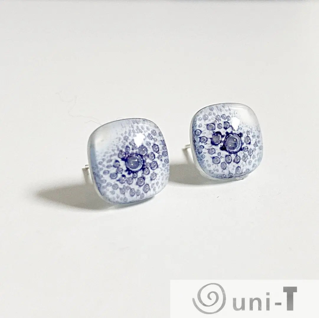 Fused Glass Stud Earrings Carolina Portillo