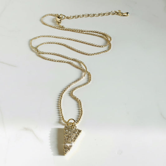 Gold Filled Spike Necklace, Triangle Necklace Janine Gerade
